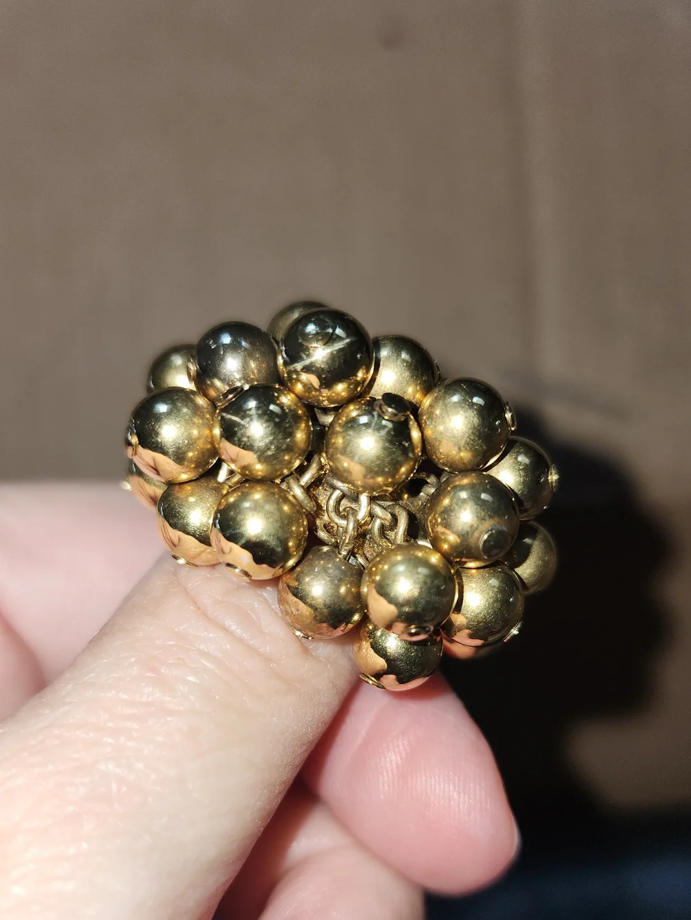 Kate Spade New York Bloom Elegant Gold Tone Cluster Ring